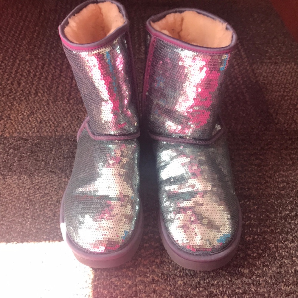 Sparkly Blue Ugg Boots